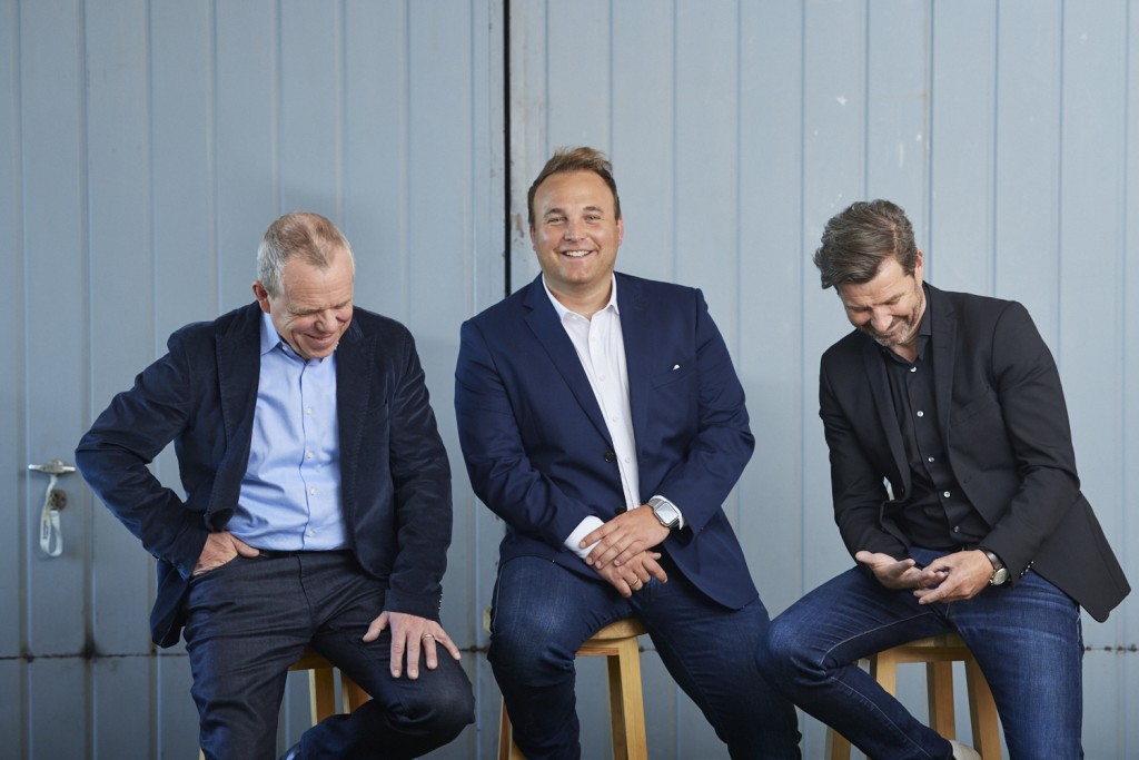 Businessportrait von der Geschäftsführung von Schitzke Project in Düsseldorf. Corporatefotografie für die Architekten und Generalunternehmer in ihren Büroräumen.